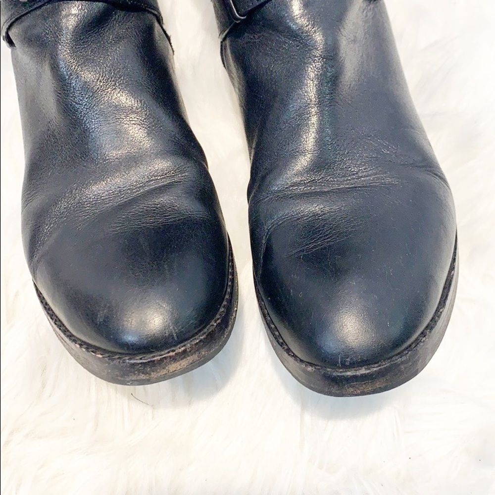 Via Spiga Gabrielle Black Knee Boots Buckle Detail size 7 - Picture 11 of 16